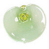 20mm *GREEN LILY* Sculpted Lampwork Flower Beads