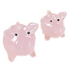 10mm to 15mm Lampwork Glass PIG & PIGLET Beads
