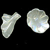 28x30mm Crystal A/B Mist Sculpted Lampwork TRUMPET FLOWER Focal/Pendant Bead ~ Ginger Sanders
