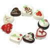 12x15mm Lampwork Glass Valentine CANDY, CONFECTION Beads