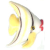 18x22mm Lampwork Glass Yellow ANGEL FISH Bead