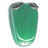 11x16mm Lampwork Glass Green BELL PEPPER Bead