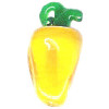 14x22mm Lampwork Glass Yellow BELL PEPPER Pendant/Focal Bead