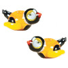 18mm to 22mm Lampwork Glass GOLDFINCH Beads