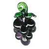 12x22mm Lampwork Glass Purple GRAPE CLUSTER Charm Bead