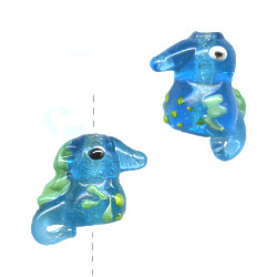 15x20mm Lampwork Glass SEAHORSE Beads