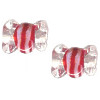 12x16mm Lampwork Glass PEPPERMINT CANDY Beads