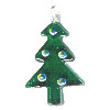 18x28mm Lampwork Glass CHRISTMAS TREE Charm/Pendant Bead