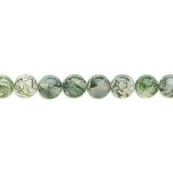 6mm Moss Agate ROUND Beads