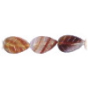 7x11mm Natural Agate Carved LEAF Beads
