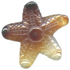 52x52mm 3-D Natural Agate Carved STARFISH Pendant/Focal Bead