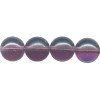10mm Transparent Dark Amethyst Pressed Glass SMOOTH ROUND Beads