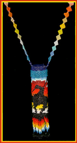 Hand-Beaded Needlecase ~ End of Trail
