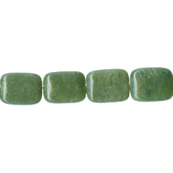 10x14mm Nephrite Jade (Natural) RECTANGLE Beads