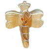 20x26mm Natural Agate DRAGONFLY Animal Fetish Bead