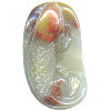 26x45mm Natural Banded Agate LIZARD Pendant/Focal Bead