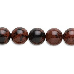 10mm Mahogany Obsidian ROUND Beads