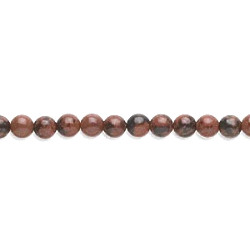 4mm Mahogany Obsidian ROUND Beads