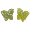 16x18mm Olive New Jade (Serpentine) BUTTERFLY, MOTH Animal Fetish Beads