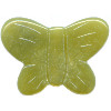 15x20mm Olive New Jade (Serpentine) BUTTERFLY, MOTH Animal Fetish bead