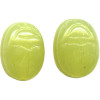 10x13mm Olive Jade Serpentine SCARAB, BEETLE Beads