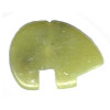 20x30mm Olive New Jade Serpentine Zuni BEAR Animal Fetish Bead