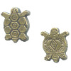 11x15mm Antiqued Brass Finish Pewter Southwest TURTLE Beads