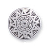 3x12mm Lead-Safe Pewter Tribal Sun DISC / COIN Beads