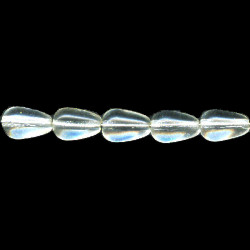 5x8mm Transparent Crystal Pressed Glass DROP Beads
