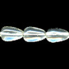 5x8mm Transparent Crystal Pressed Glass DROP Beads