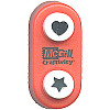 McGill Creativity® 3/8" dia. Two-In-Once Mini *Heart & Star* Paper PUNCH