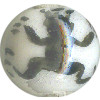 8mm Hand Painted Porcelain Petroglyph ROUND Beads