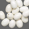 14x18mm White OVAL Porcelain Beads