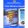 HammerMill® (10009-0) 8.5" x 11" Inkjet Repositional Clear WINDOW DECAL Paper