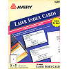 Avery® (5388) 3" x 5" Single-Panel  Laser INDEX CARD Paper - White