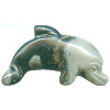 10x25mm 3-D Picasso Stone DOLPHIN Animal Fetish Bead