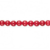 4mm Red Coral ROUND Beads