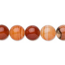 10mm Red Agate ROUND Beads