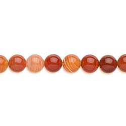 6mm Red Agate ROUND Beads