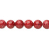 8mm Red Dyed Howlite ROUND Beads