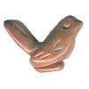 10x18mm Red Dumortierite 3-D BIRD Animal Fetish Bead