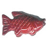 15x24mm 3-D Red Jasper FISH Animal Fetish Bead