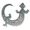 20x26mm *Vintage* Nickel Silver Southwest Lizard (Rivet-Back) CONCHO, RIVET, SPOT Component