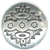 22mm *Vintage* Antiqued Nickel Silver Southwest Style (Rivet-Back) CONCHO, RIVET, SPOT Component