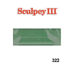 1 oz. Sculpey III Leaf Green (S302 322) POLYMER CLAY