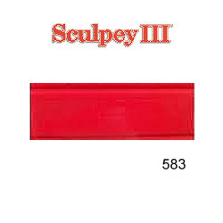 1 oz. Sculpey III Red Hot Red (S302 583) POLYMER CLAY