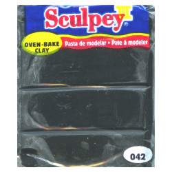 2 oz. Sculpey® III Black (S302 042) POLYMER CLAY