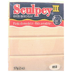 2 oz. Sculpey® III Beige (S302 093) POLYMER CLAY