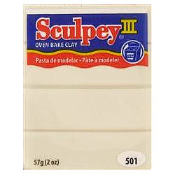 2 oz. Sculpey® III Ivory (S302 501) POLYMER CLAY