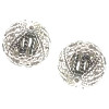 12mm Silver Plated Brass FILIGREE ROUND Beads